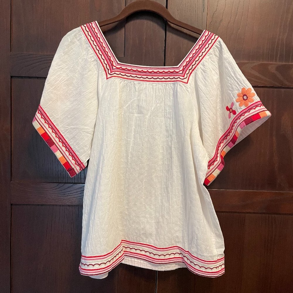 Final 🌻 
Madewell Embroidered Sand blossom blouse - Picture 6 of 7